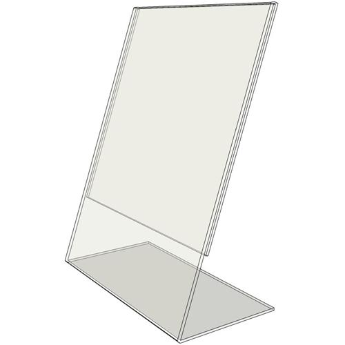 Order Slant Back Ad Frame - Clear and Acrylic